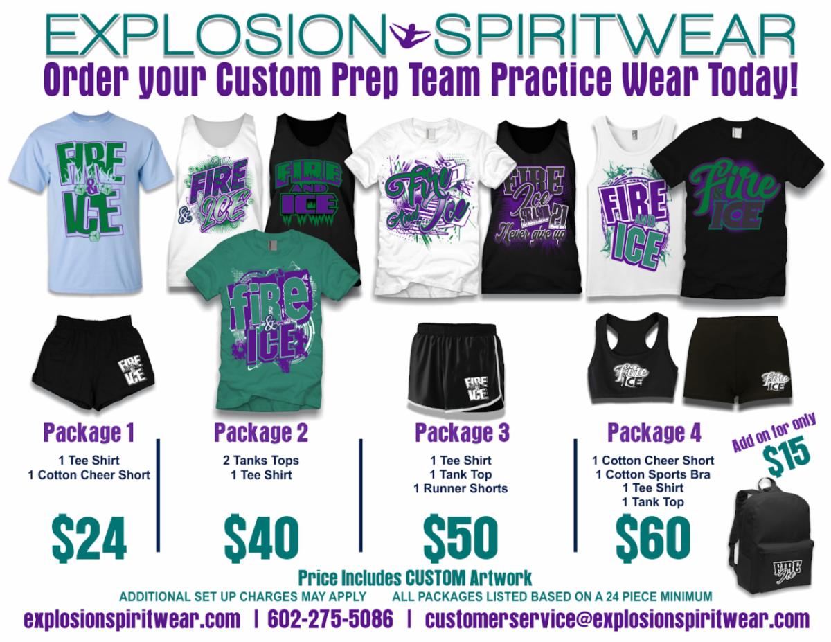 Explosion Spiritwear Cheerleading Shoes, Screen Printed, Embroidered